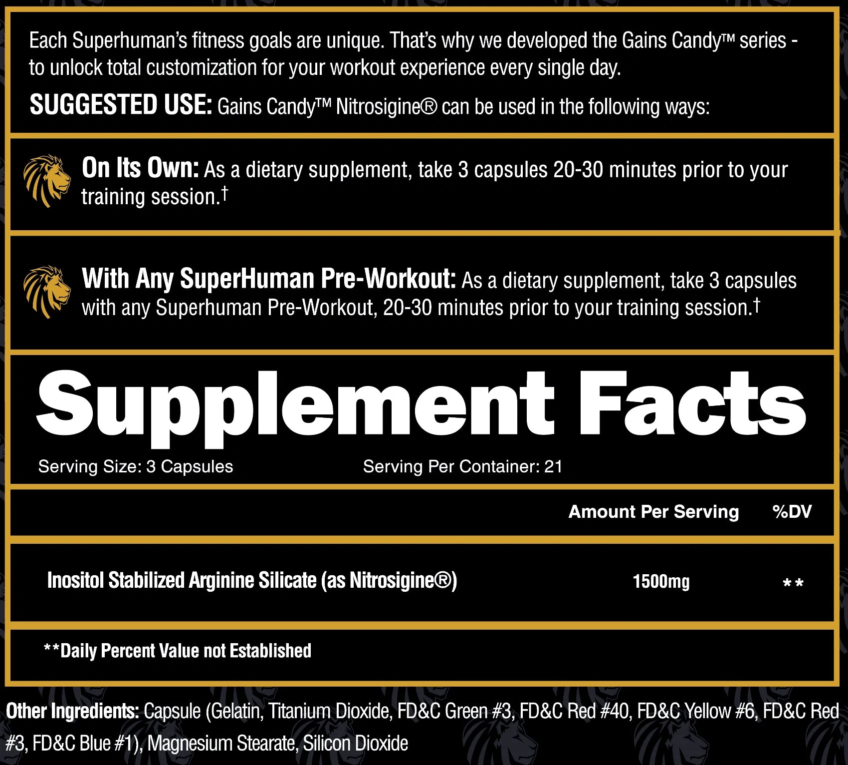 Gains Candy™ Nitrosigine®