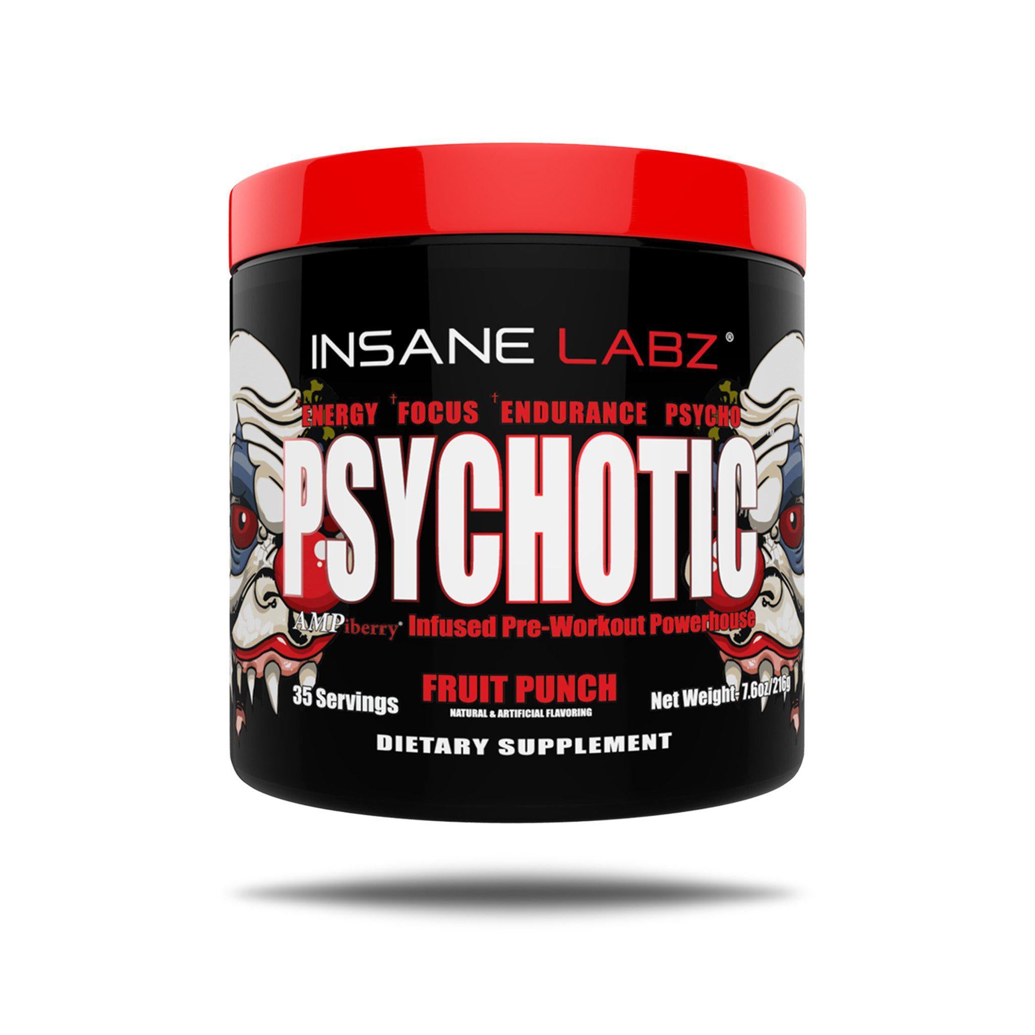 PSYCHOTIC-Insane Labz-Fruit Punch-35 Servings-Mr. Nutrition